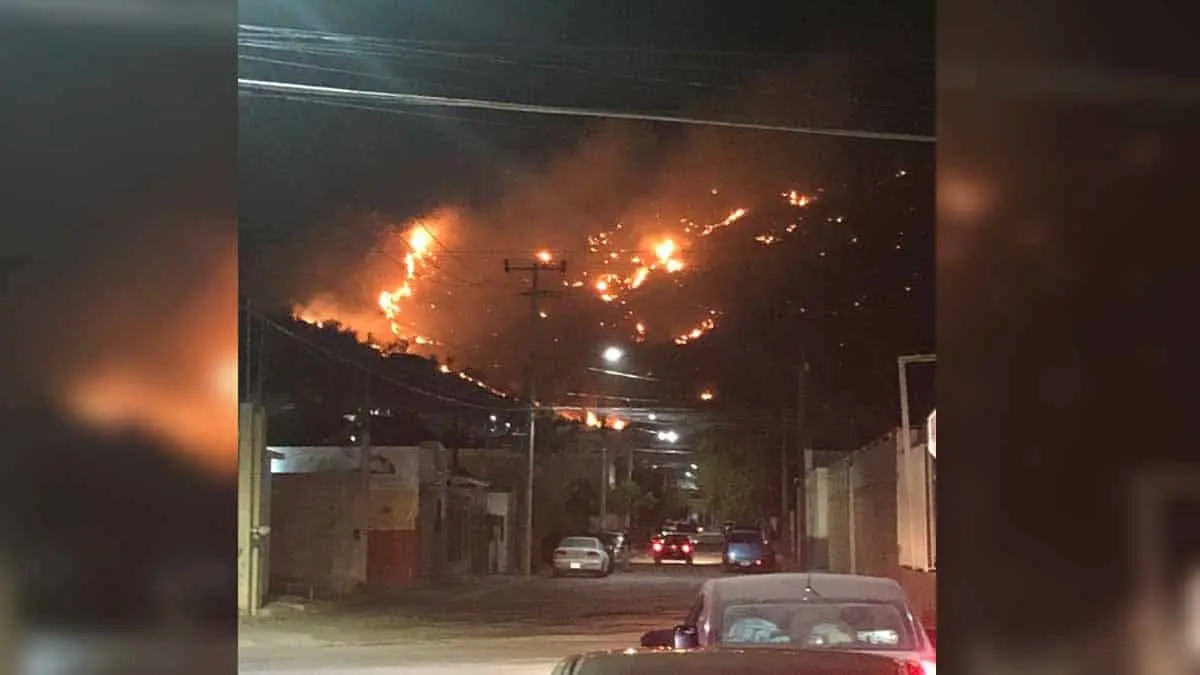 Se incendian 5 hectáreas del Cerro Johnson en Hermosillo