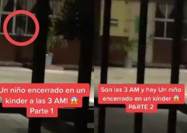 Video. Captan a niño fantasma a las 3 de la mañana en un Kinder