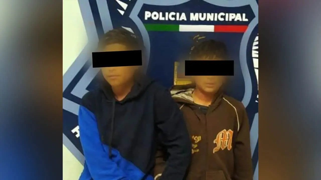 Detienen a menores asaltantes