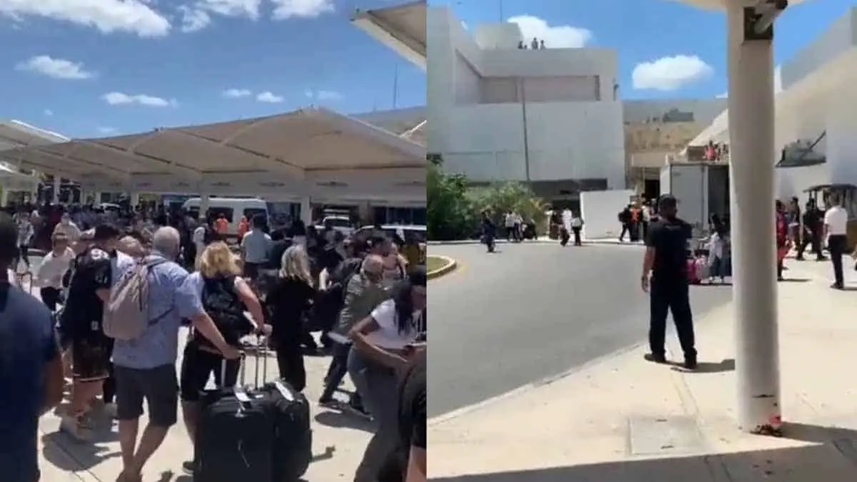 VIDEO. Imágenes de la supuesta balacera en Aeropuerto de Cancún