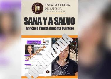 Sana y a salvo es localizada Angélica Yaneth Armenta Quintero