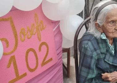 Doña Josefa cumple 102 años y los festeja a lo grande