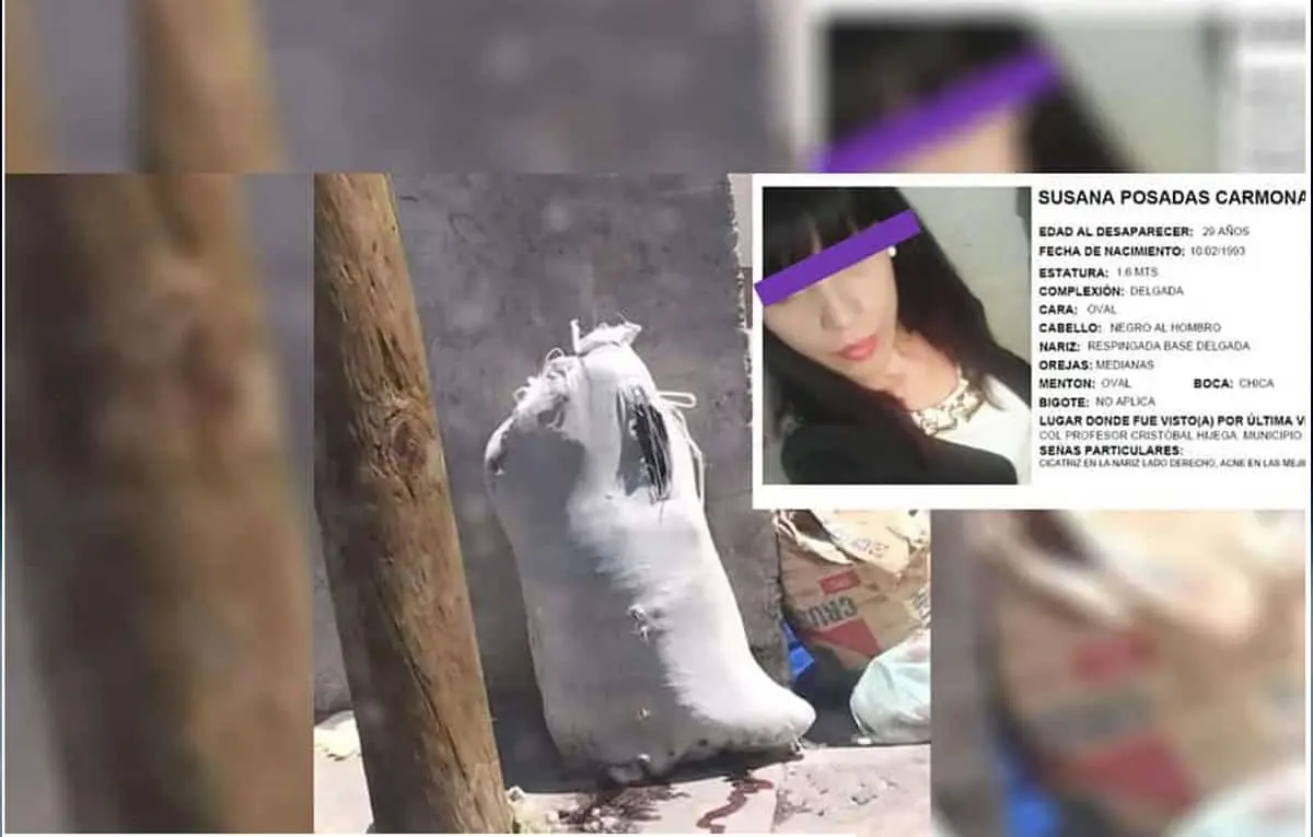 Susana salió a una cita de trabajo y la encontraron encostalada