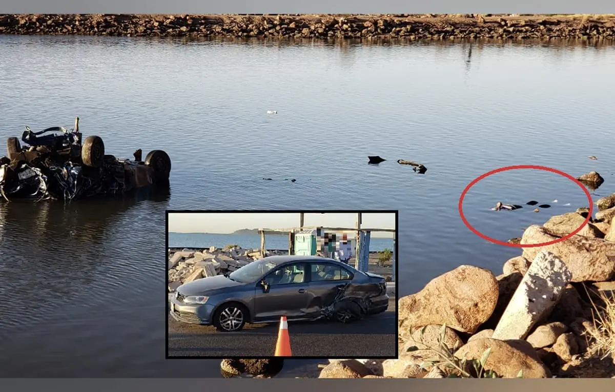 Luego de robar un auto, murió ahogado en las aguas de Guaymas
