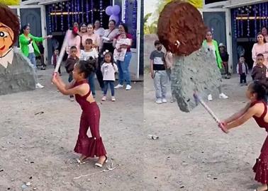 VIDEO: Le hacen fiesta de Selena y rompe piñata de Yolanda