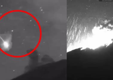 Meteorito choca contra cráter del Popocatépetl