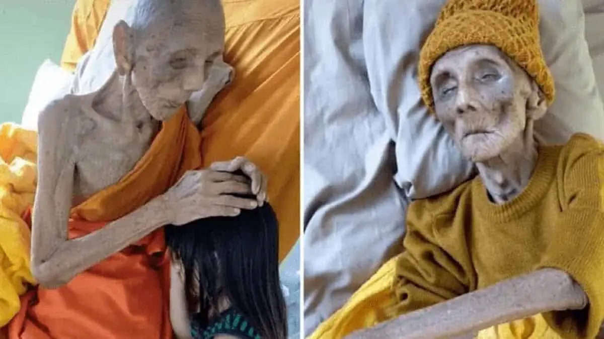 VIDEO: Monje Budista Tailandés de 109 años sorprende en TikTok