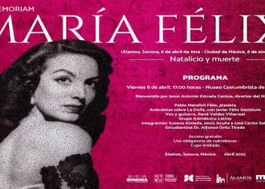 Recordarán a María Félix en su Álamos querido