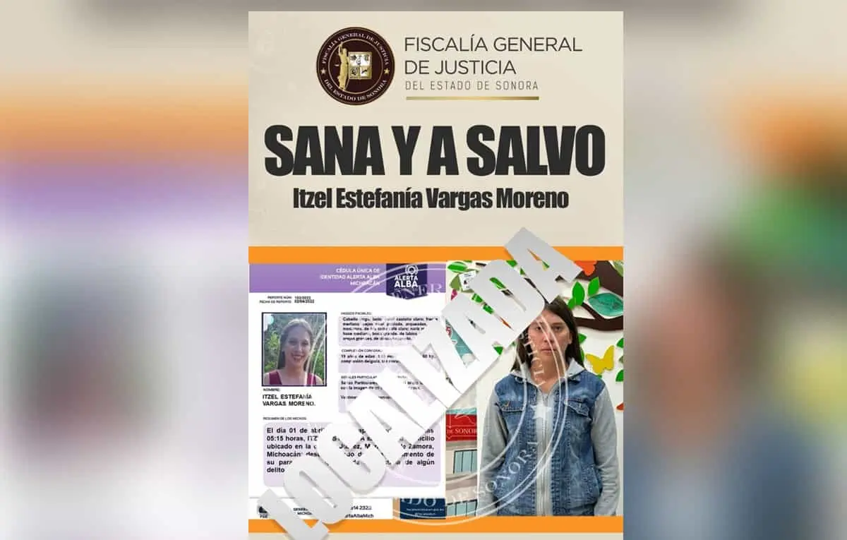 Encuentran en Hermosillo a joven desaparecida en Michoacán