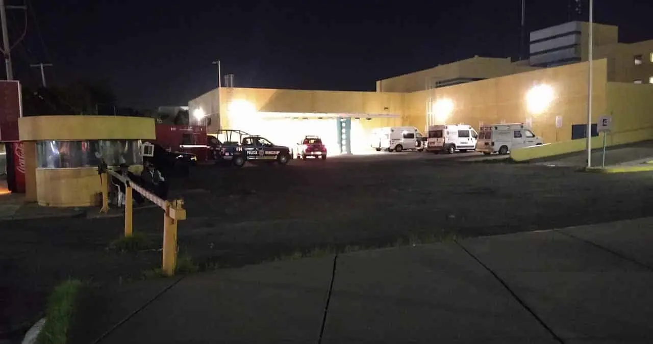 Baleado llega al Hospital