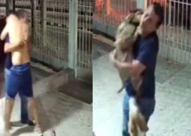 VIDEO. Así reacciona familia tras regreso de su perrito perdido