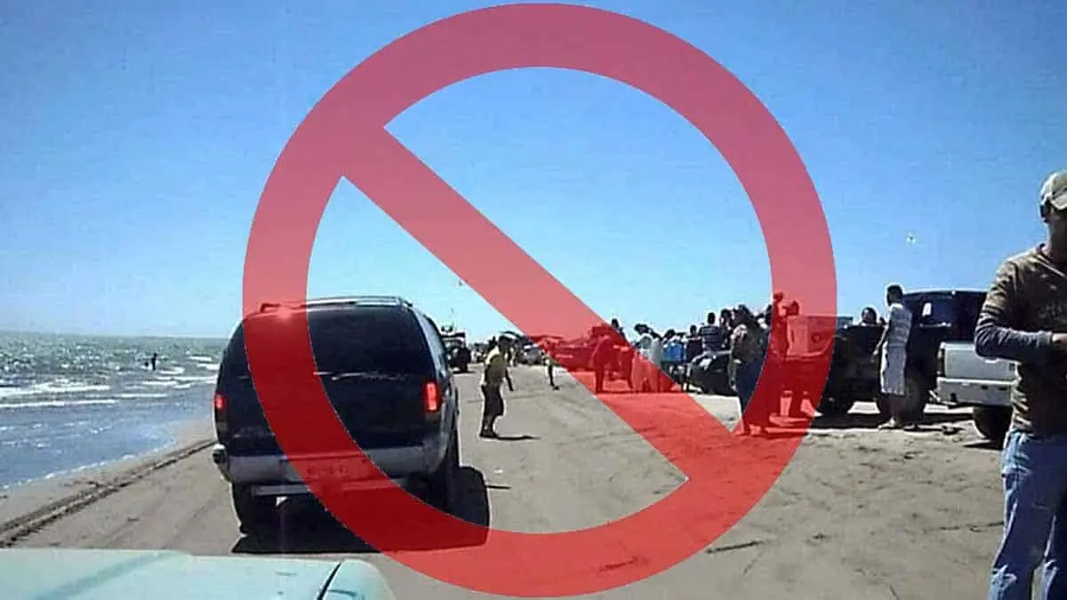 Atento aviso: multa de $8 mil a quien circule en auto en la playa