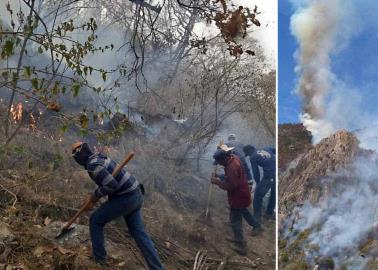 Incendio en Álamos no da tregua