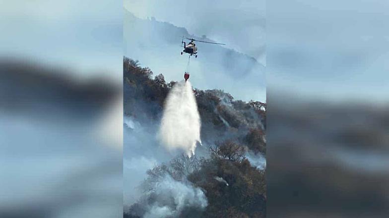 Alfonso Durazo reconoce a los brigadistas en incendio en Álamos