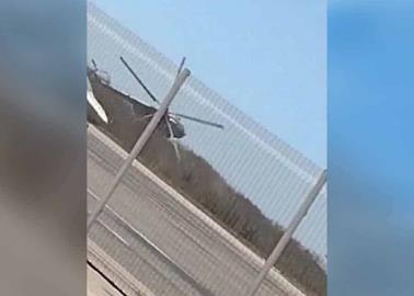 VIDEO: Helicóptero de la Marina se desploma en aeropuerto