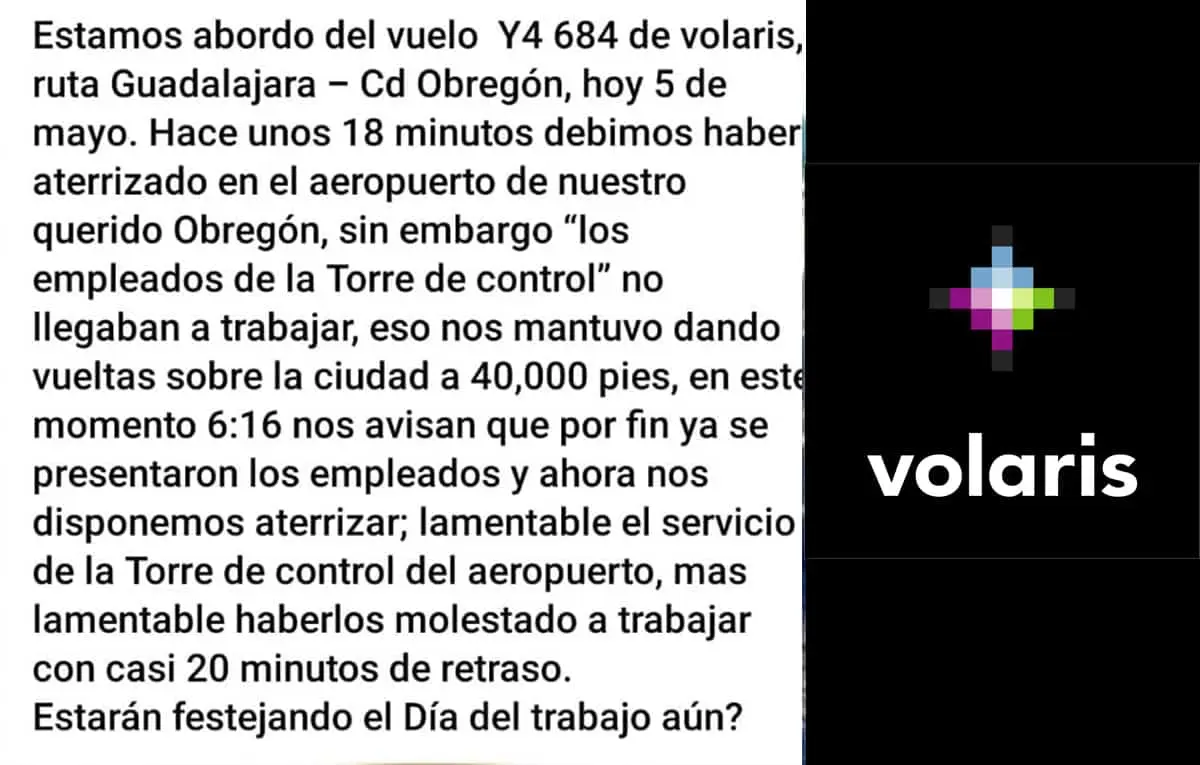 Los mantienen en el aire 20 minutos por falla operativa