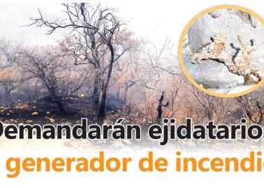 Demandarán ejidatarios a generador de incendio