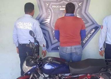 Agarran al “Pepino” con moto robada