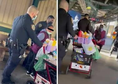 VIDEO. Mujer es arrestada por vender fruta en metro de Nueva York