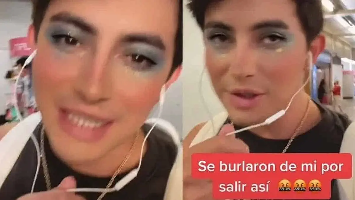 Se sube maquillado al Metro y usuarios le hacen bullying