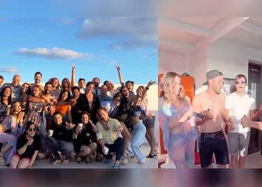 Belinda organiza fiesta con amigos en España