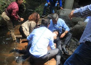 VIDEO. Cae puente colgante durante su reinauguración