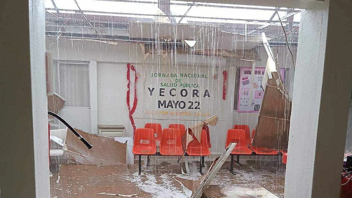 Llueve en Yécora