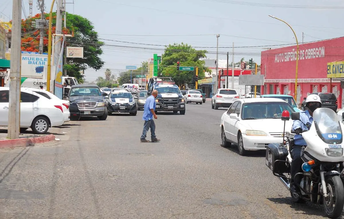"Levantón" en pleno centro de Obregón