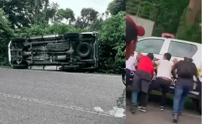 Casi linchan a policías  tras muerte de joven atropellado