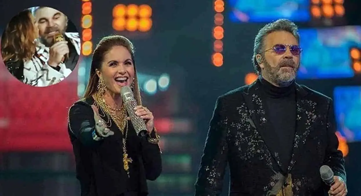 VIDEO: Lucero besa a Mijares en concierto y él reacciona así