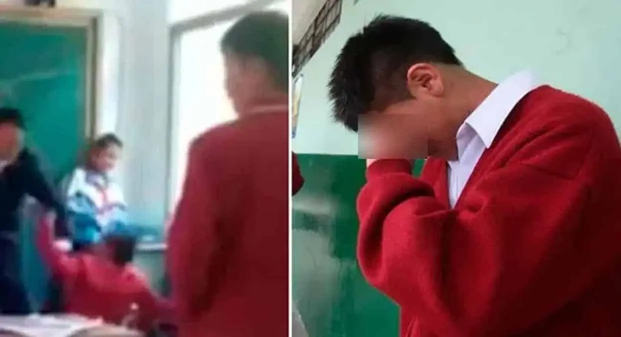 Maestro cintarea a alumno por hacer bullying a su compañero