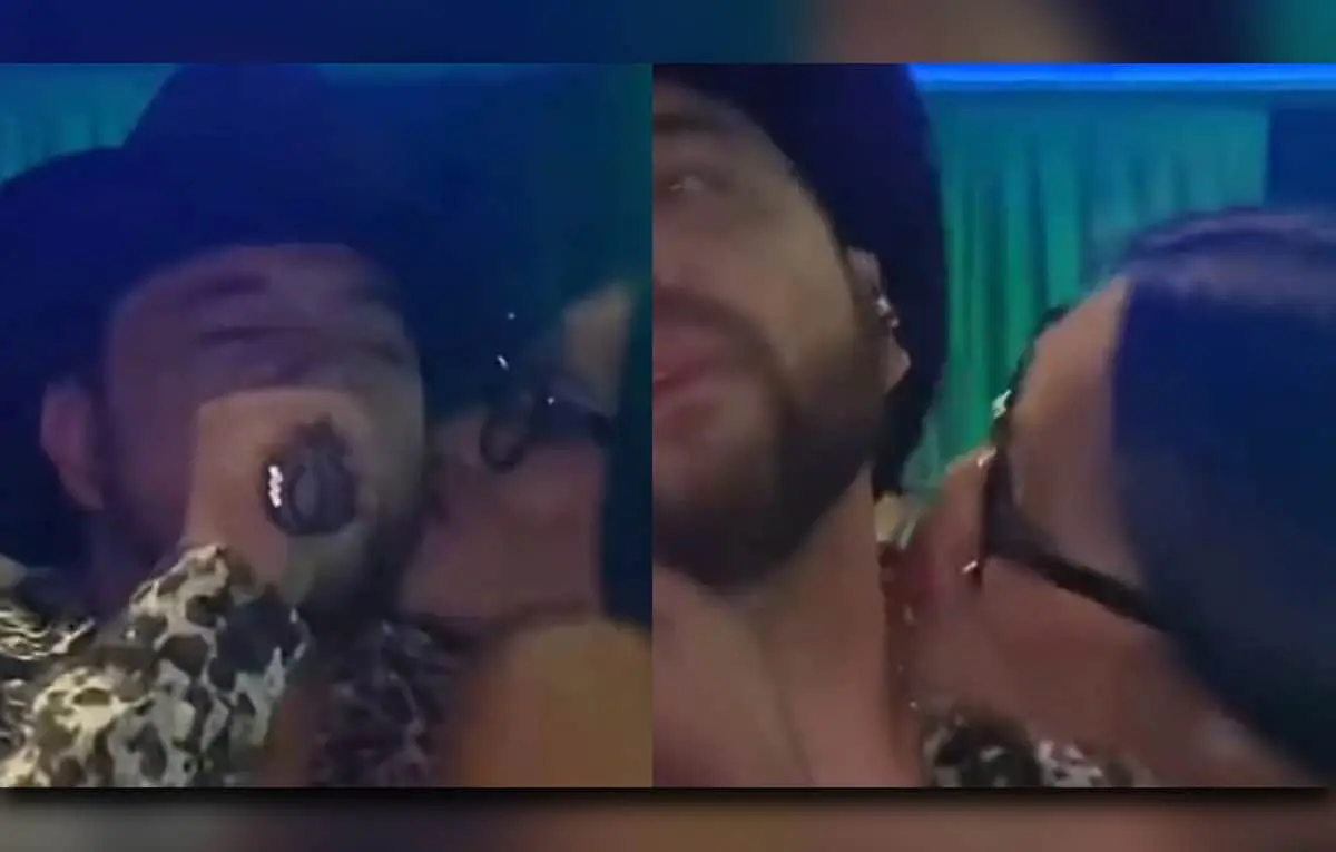 Video. Fidel Rueda empuja a fan que quiso besarlo