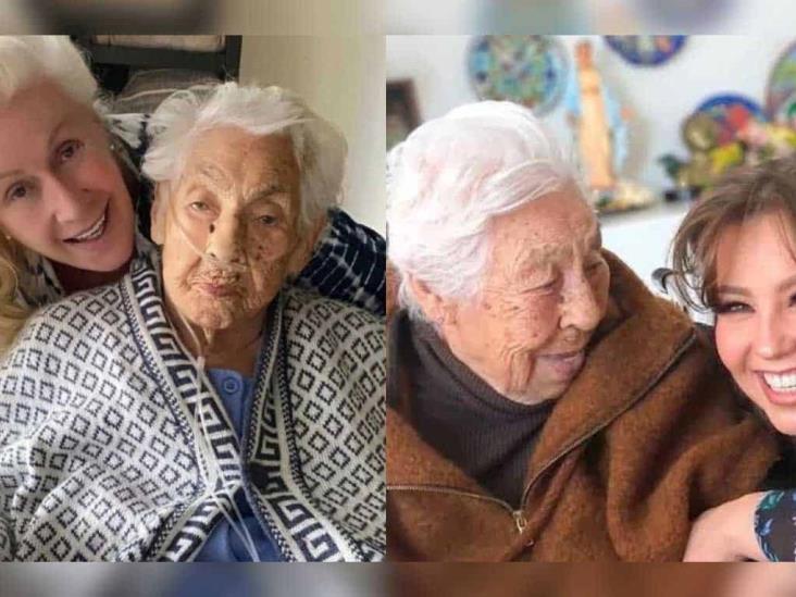 Muere Eva Mange, abuelita de Thalía y Laura Zapata Muere Eva Mange, abuelita de Thalía y Laura Zapata