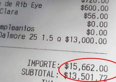 Trago de whisky por su cumple le sale en 13 mil pesos