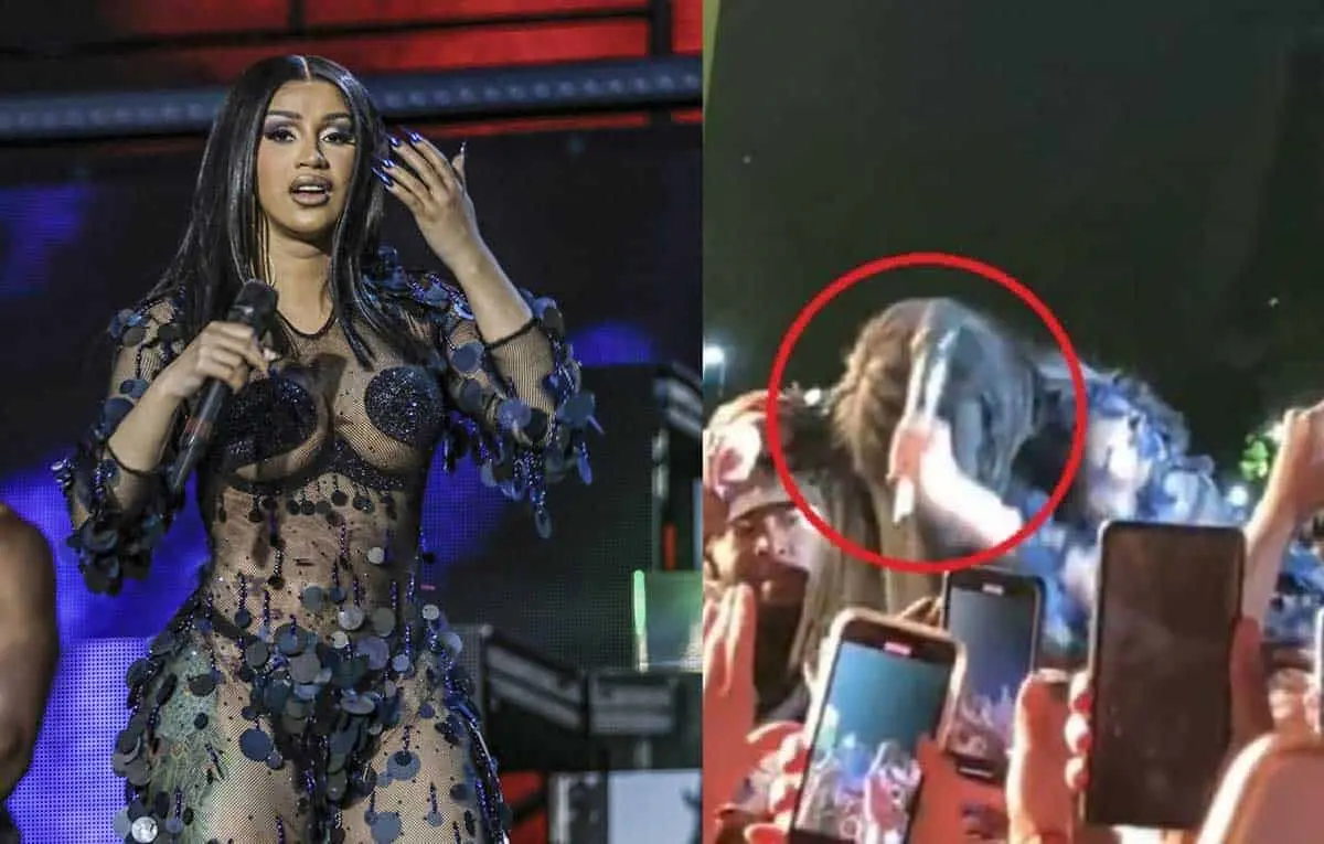 VIDEO. Cardi B explota y golpea a fan en pleno concierto