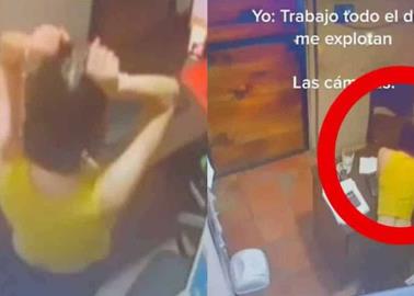 VIDEO: Acusa explotación laboral y la cachan haciendo un TikTok