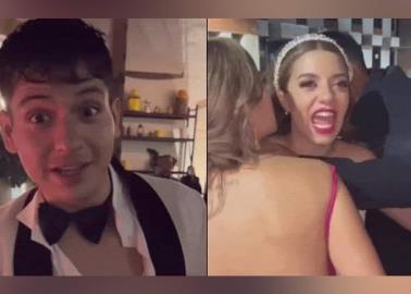 Video. se viraliza pareja que termin&oacute; borracha en su boda