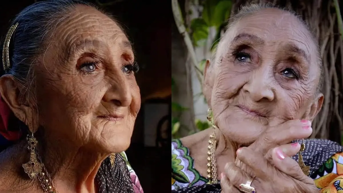 Abuelita de 94 años se vuelve viral tras tierna sesión de fotos