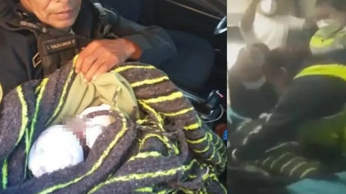 Tiran a recién nacido dentro de una bolsa de plástico
