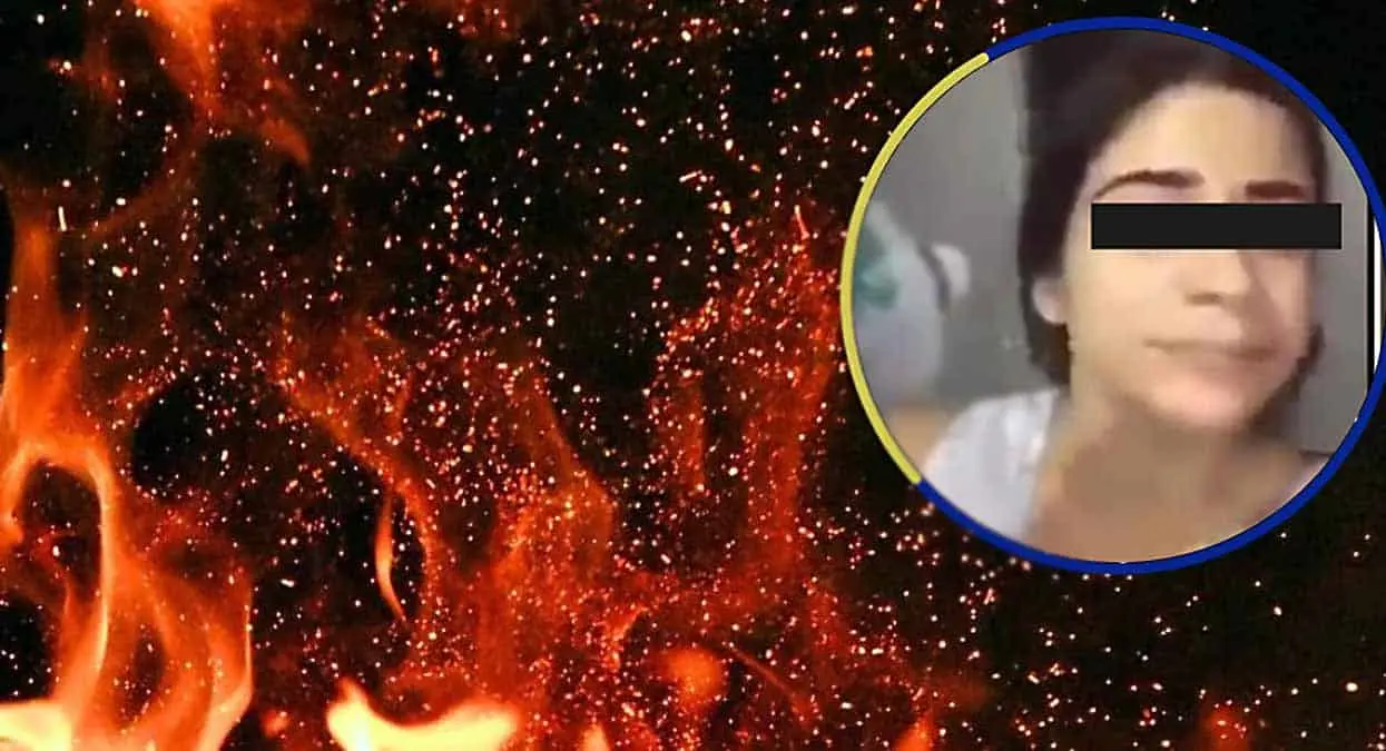 VIDEO: Se graba antes de prenderse fuego por infiel