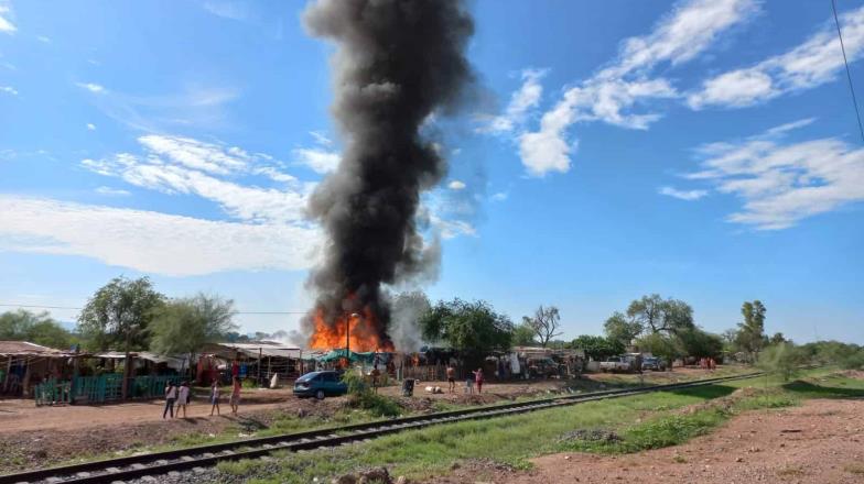 Arrasa fuego con viviendas de “El Chorizo”