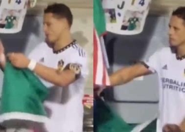 Así podrían sancionar a Chicharito por tirar la bandera