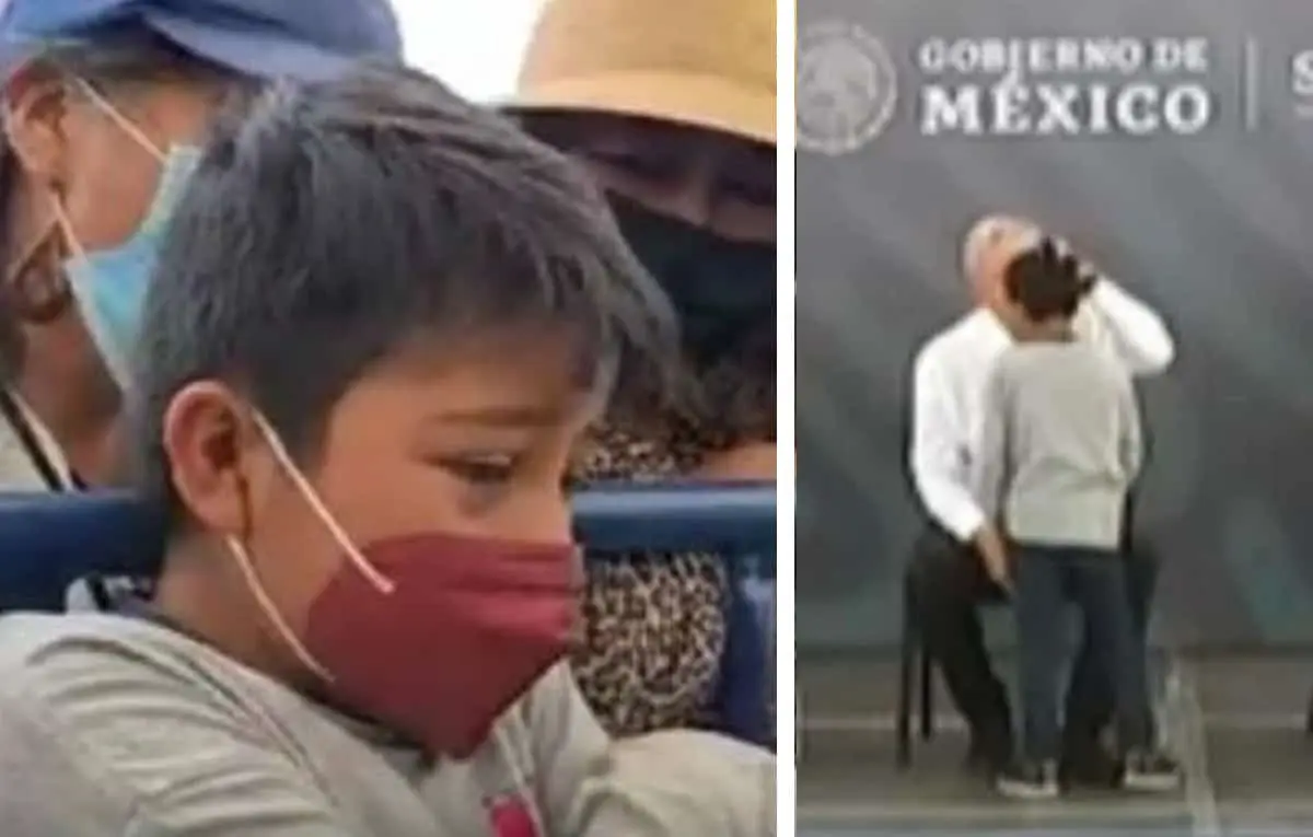 Niño secuela y le pide a AMLO que saque a su papá de la cárcel