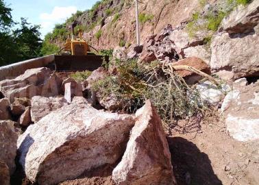 Se desgaja cerro e incomunica Buena Vista, Cumuripa y rancherías