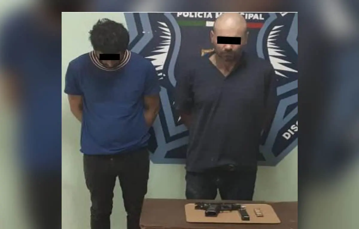 Les aseguran arma de fuego