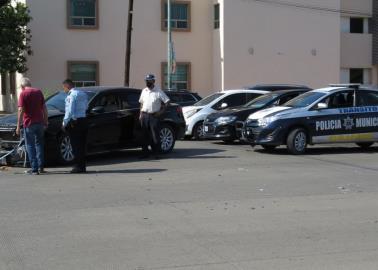 Chocan en céntrico crucero