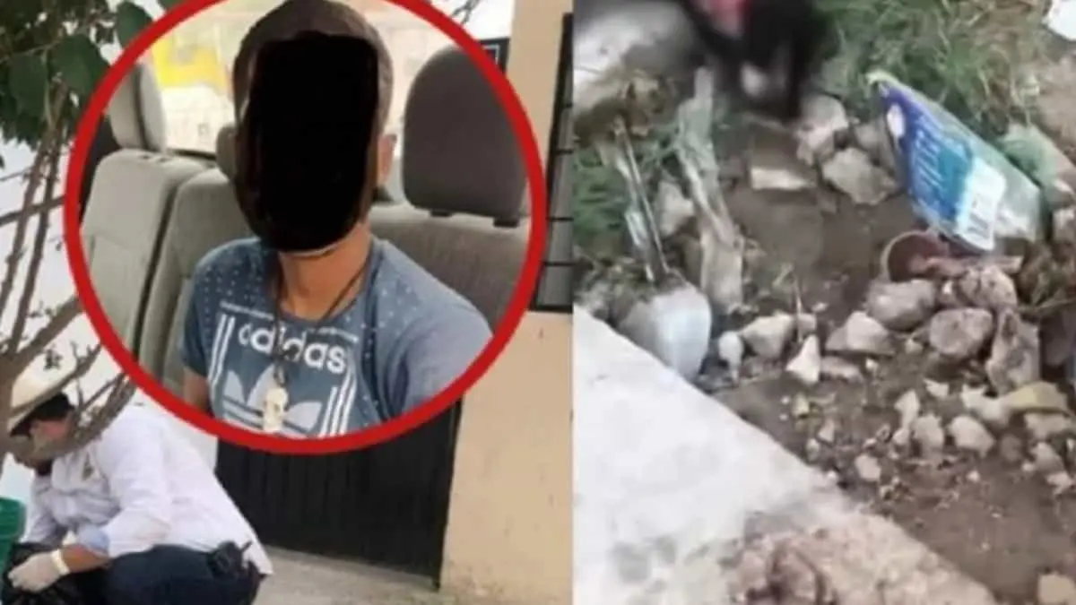 VIDEO FUERTE. Detienen a sujeto que se comía a un perro