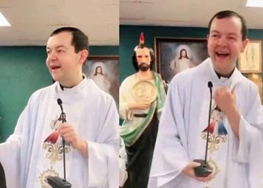 VIDEO. Cura Adam Kotas se alburea a sí mismo durante la misa