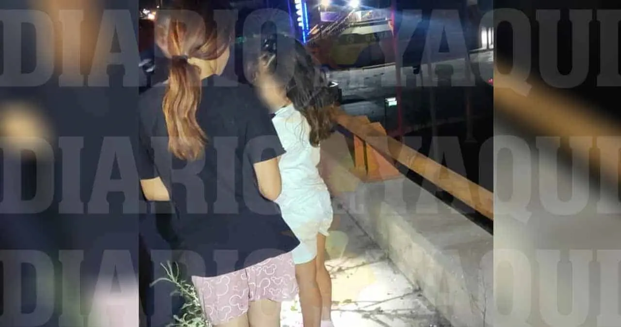 Madre e hija estuvieron a punto de tirarse de un puente