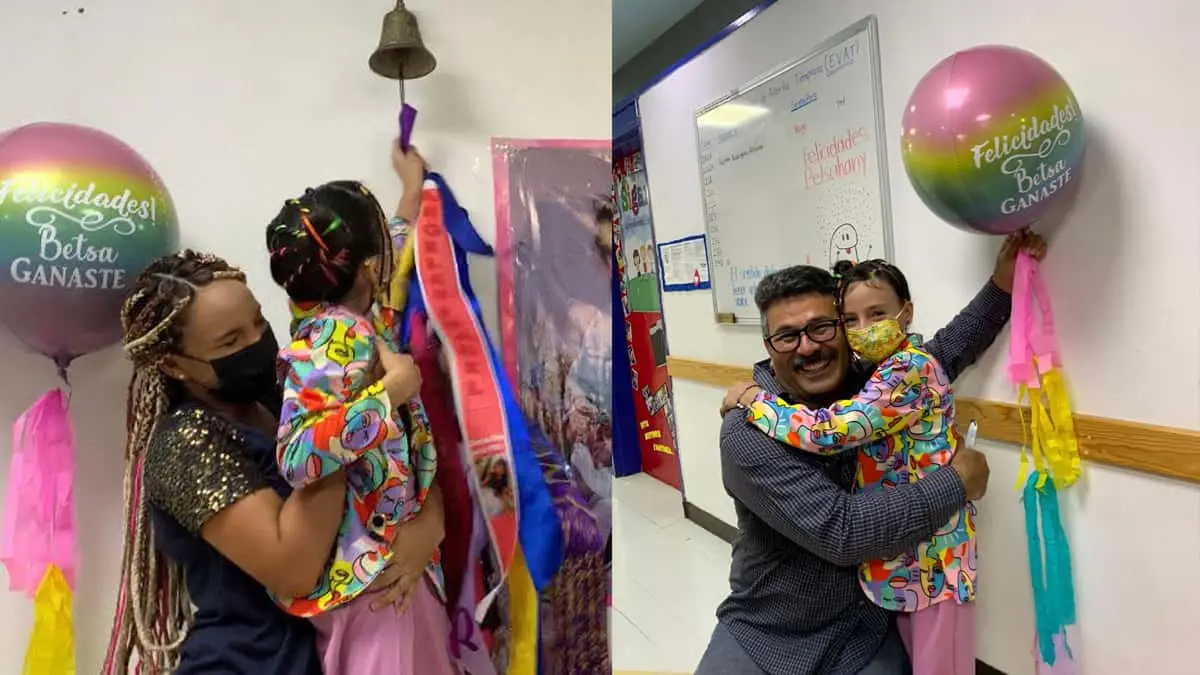 Betsahani vence el cáncer y toca la campana de la vida